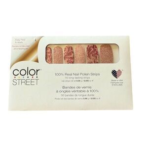 Color Street Nail Polish Strips Feeling Marble-ous Multicolor Shimmer